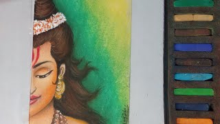 Beautiful Ram Half drawing in soft pastel for sketch | Lord Ram drawing @artistajaydubey9 screenshot 5