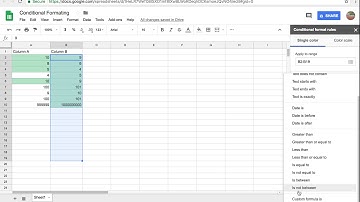 Google Sheet: Tô màu dữ liệu theo điều kiện