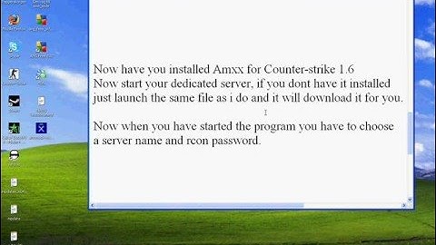 How to start a server on CS 1.6 part.2