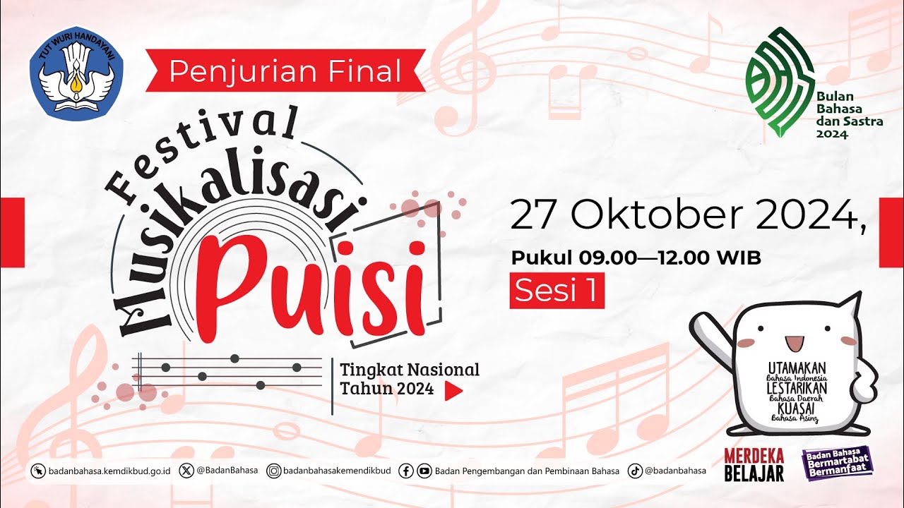 Penjurian Final Festival Musikalisasi Puisi Tingkat Nasional 2024 - Sesi 1