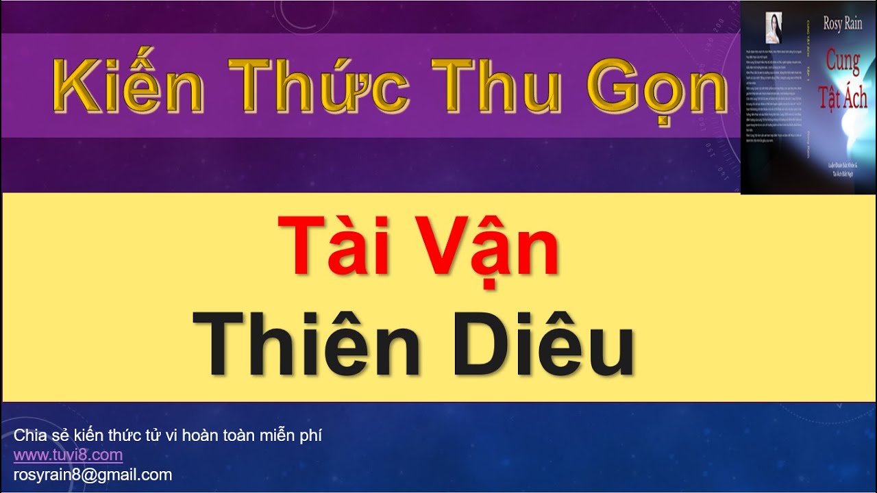 TÀI VẬN SAO THIÊN DIÊU - THIÊN RIÊU - DỄ HỌC DỄ NHỚ, KIẾN THỨC THU GỌN