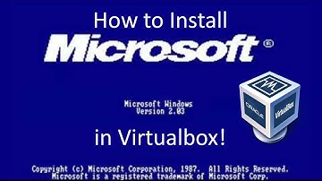 Windows 2.0 - Installation in Virtualbox