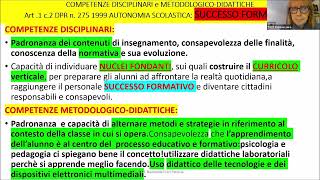 WEBINAR prova orale  10 aprile 2024  Tozzi Patricia Laura  Le competenze del docente.