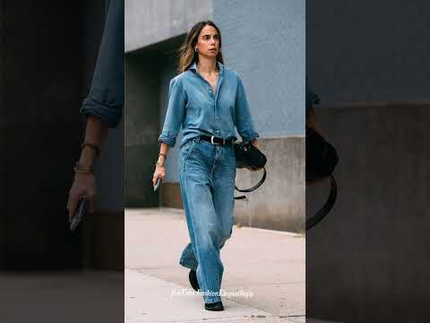 Модная Весна 🌹Джинсовые Тренды ❤️Jeans Fashion Trends #стильныйгардероб #fashion #модныйлук