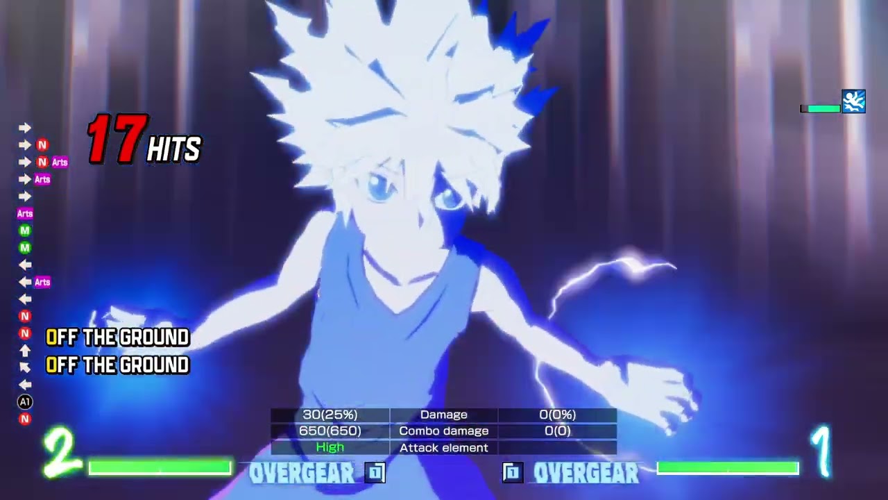 Hunter x Hunter: Nen Impact - Killua Jump Cancel Specials 100% Combo