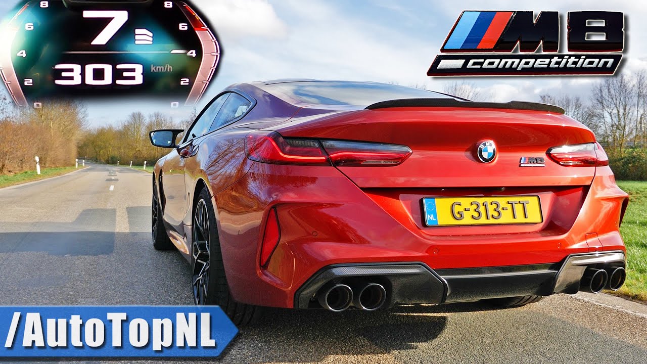 Bmw M8 Competition 625hp 0 300km H Acceleration Top Speed Sound By Autotopnl Youtube