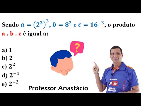 Sendo a = (2²)³, b = 8² e c = 16^(-3), o produto a . b . c é igual a: a) 1 b) 2 c) 2² d) 2^(-1)
