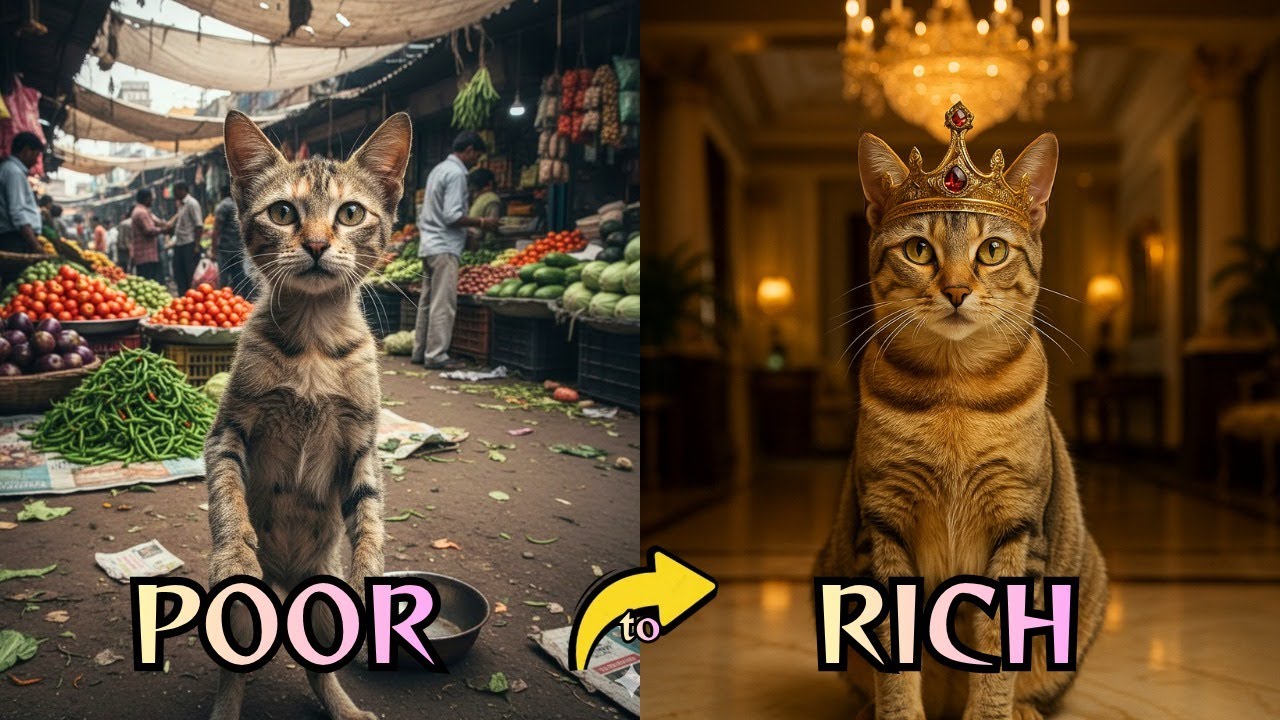 POOR CAT TO RICH CAT | THIS CAT WENT FROM NOTHING TO EVERYTHING