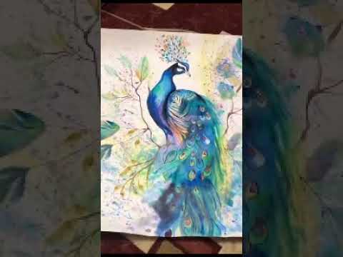Yes I M Art Life Painting Peacock Shortvideo Ytshorts
