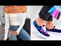 TRANSFORMA TU ROPA VIEJA A NUEVA ❤️5 IDEAS PARA RENOVAR TU ROPA FEA A LINDA | Tie dye con lavandina