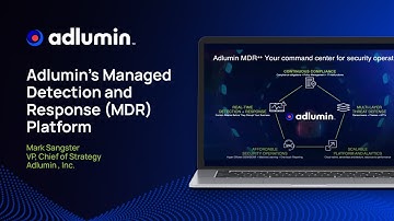 Adlumin | Managed Detection and Response (MDR) Platform | Interview with Mark Sangster