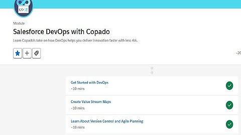 Salesforce DevOps with Copado - Learn about version control and agile planning - Copado integration