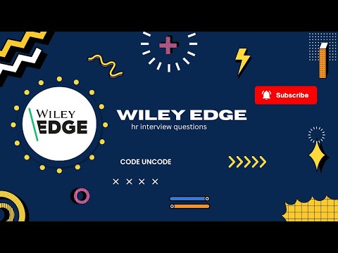 Wiley Edge Technical Interview Question asked on 27 september