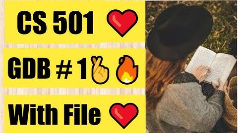 Cs501 Gdb Solution 2022 with FIle ❤