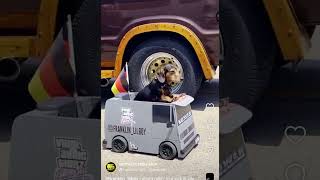@lil_boyfranklin Weiner Dog Vanner rollin’ thru the public van show at 52nd Van Nats #vanlife