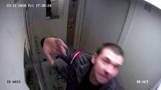 Что происходит в лифтах на юго-западе Питера, видео с камеры в лифте.