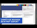 Adobe InDesign und Affinity Publisher: Unnötige Marken beim PDF-Export