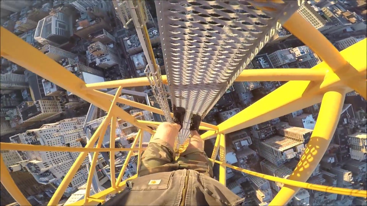 CRANE CLIMB OVER NYC YouTube