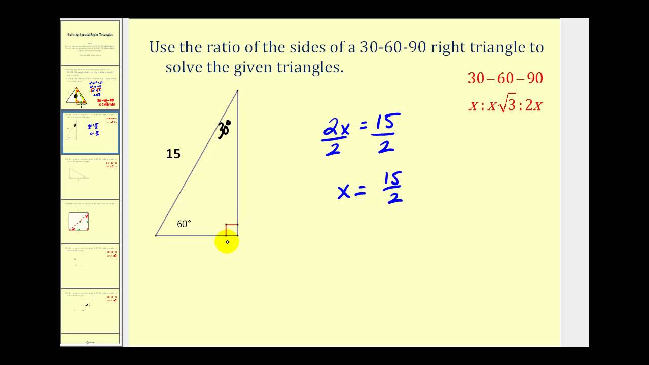 lesson 8 3 problem solving solving right triangles answer key