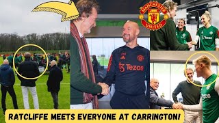 🔥 Crazy! See Moment Sir Jim Ratcliffe Met With MAN UNITED Players And Ten Hag In Carrington