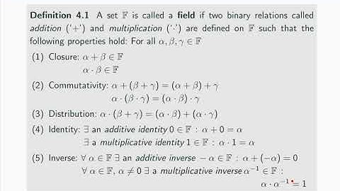 Linear System Theory - 04 The algebra of vector spaces - part 1/2