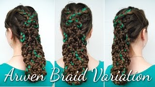Haartraum Arwen Braid Variation incl. ribbons