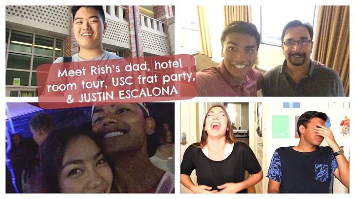Meet Rishs dad, hotel room tour, USC frat party, &...