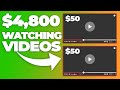 Get Paid To Watch Videos For FREE! ($4,800.00) Make Money Online