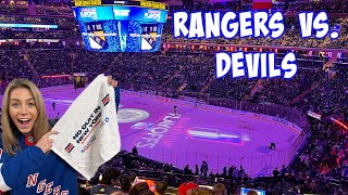 New York Rangers vs. Devils MSG Game 3 Home Game 1 | NHL Playoffs