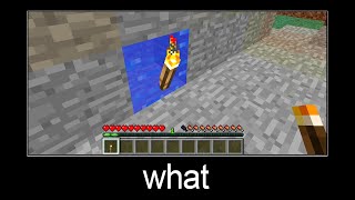 Minecraft wait what meme part 55 (torch on the water)