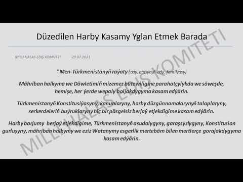 Harby Kasam Täzeden Düzedildi | Türkmenistan