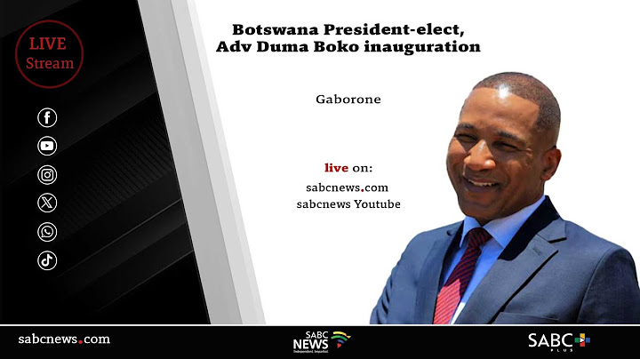 Botswana President Duma G. Boko inauguration ceremony