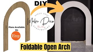 DIY Simple Open Arch Backdrop