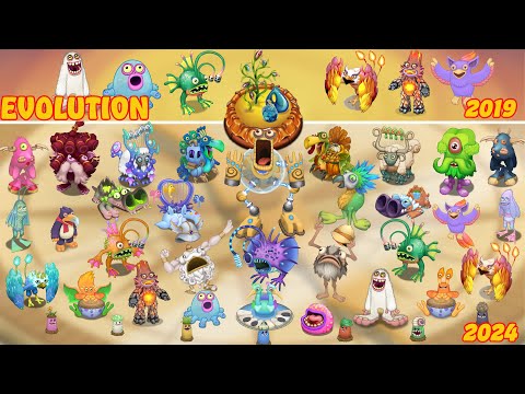 The Evolution of Fire Oasis - Full Song | My Singing Monsters 4.3.0