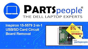 Dell Inspiron 15-5579 2-in-1 (P58F001) USB/SD Card Board How-To Video Tutorial