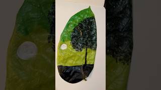 leaf art #youtube #painting #shortsvideo #views #art #shorts