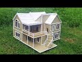 How to make Beautiful house with cardboard and paper