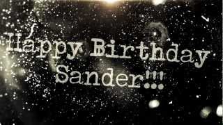 Happy Birthday Sander!!!