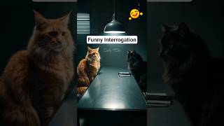 Funny Interrogation Video #funnyvideo #funnycats