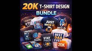20K T-Shirt Designs Bundle – Start Your Print Business Today!