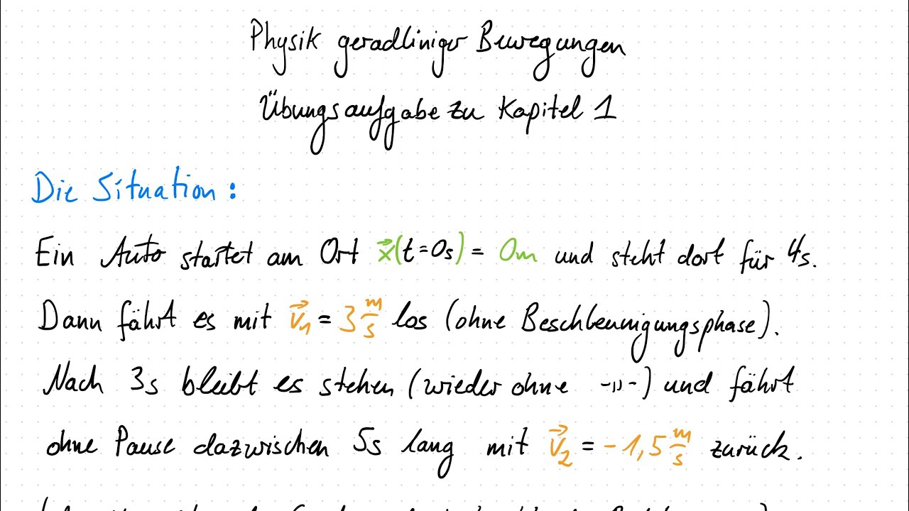 Bewegung Mit Konstanter Geschwindigkeit Übungsaufgaben zur Bewegung mit konstanter Geschwindigkeit - YouTube