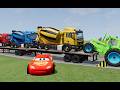 Can This Giant Tractor Handle Extreme Cement Truck Jumps? | BeamNG.drive