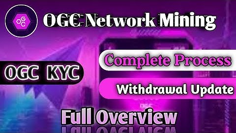 Ogc Kyc verification 😍 | Kyc full process | ogc withdrawal update |