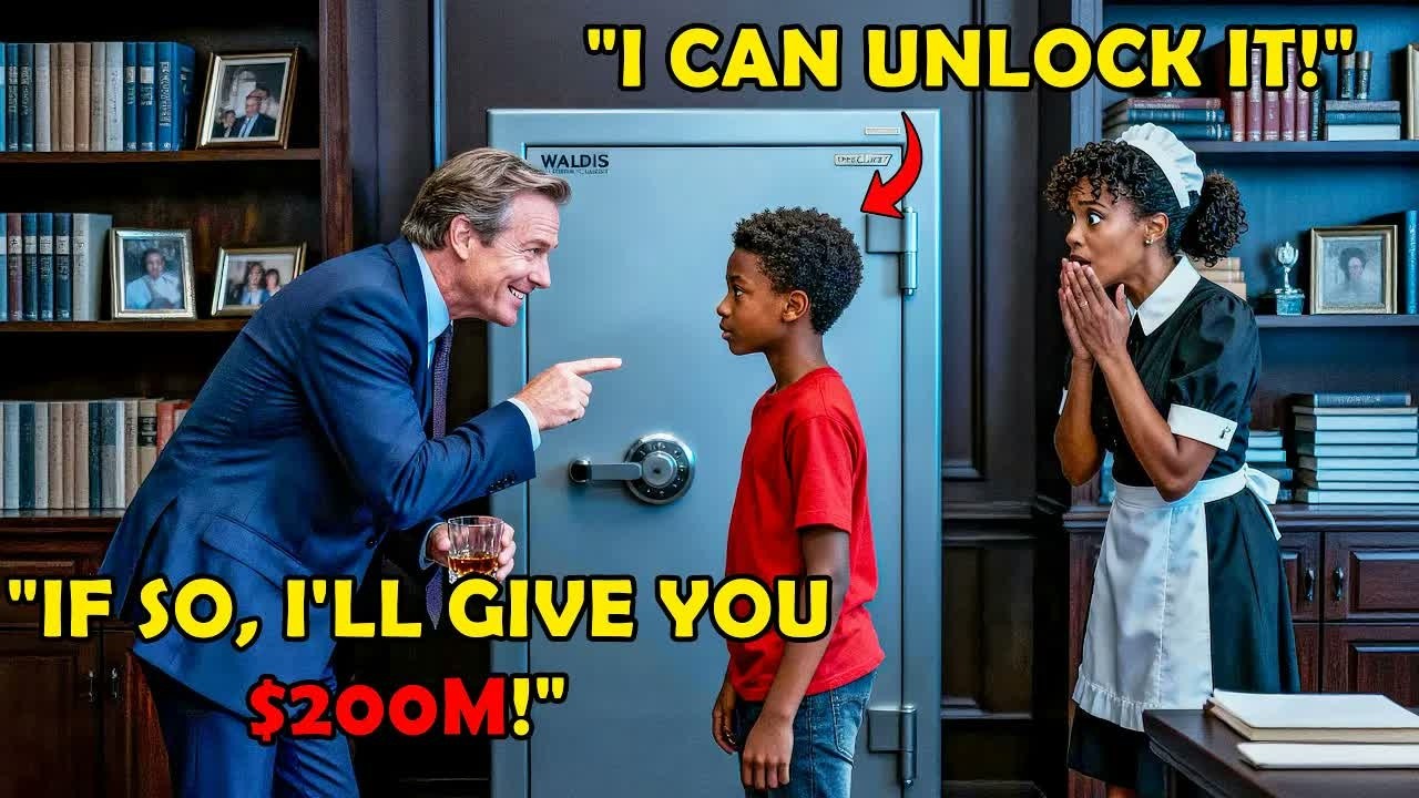 ‘Open This Safe and $200M Is Yours’ the Billionaire Mocked, 60 Seconds Later, the Maid’s Son Did