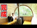 【歓喜】ついについにバレルサウナが完成しましたー!初マイサウナに火入れします!!《SSS/しげおサウナ作戦》