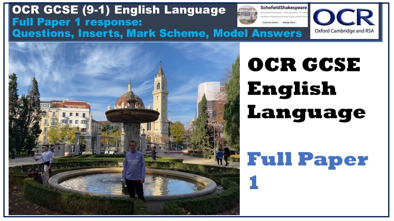 Full OCR GCSE English Language Paper 1 - YouTube