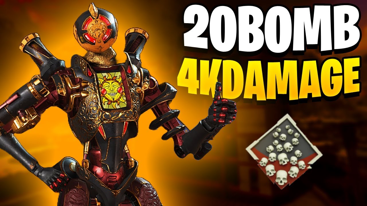 Apex Legends Pathfinder 20 bomb 4300 damage - YouTube
