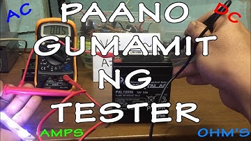 Paano Gumamit ng Tester (Digital Multimeter)