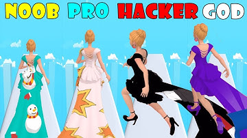 NOOB vs PRO vs HACKER vs GOD - Paint the dress!