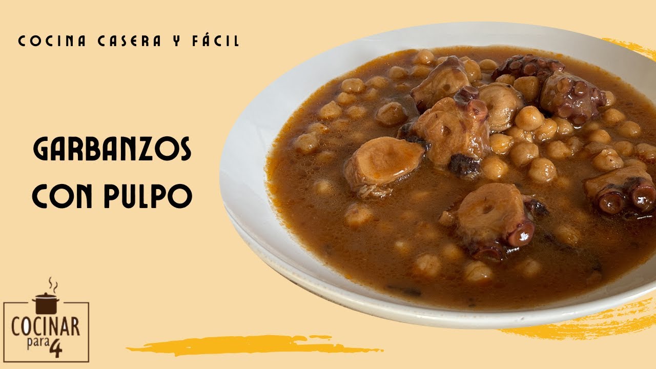 Garbanzos con pulpo